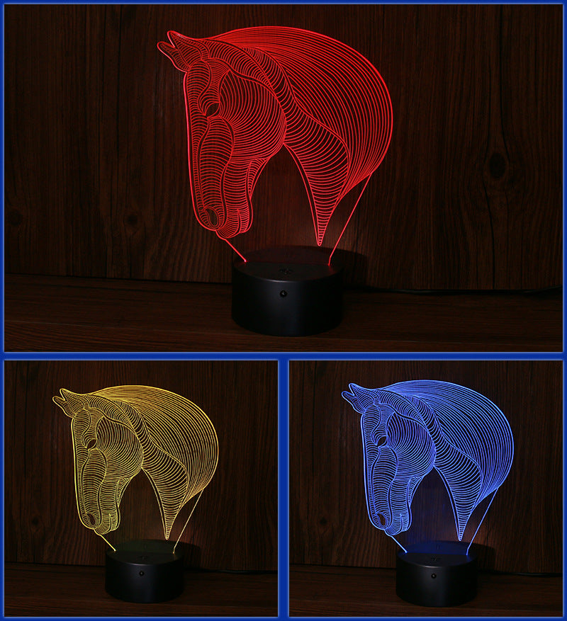 Horse's head LED night lights - Minihomy