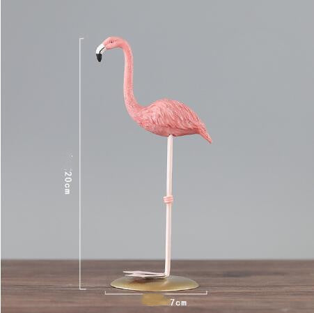 Flamingo ornament stand art statue art gift - Minihomy