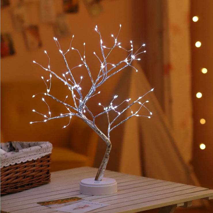 Tree Light Touch Switch Pearl Star Night Light