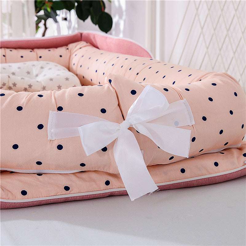 Cotton Portable Foldable Baby Bed - Breathable & Flexible - Multi-functional - Minihomy