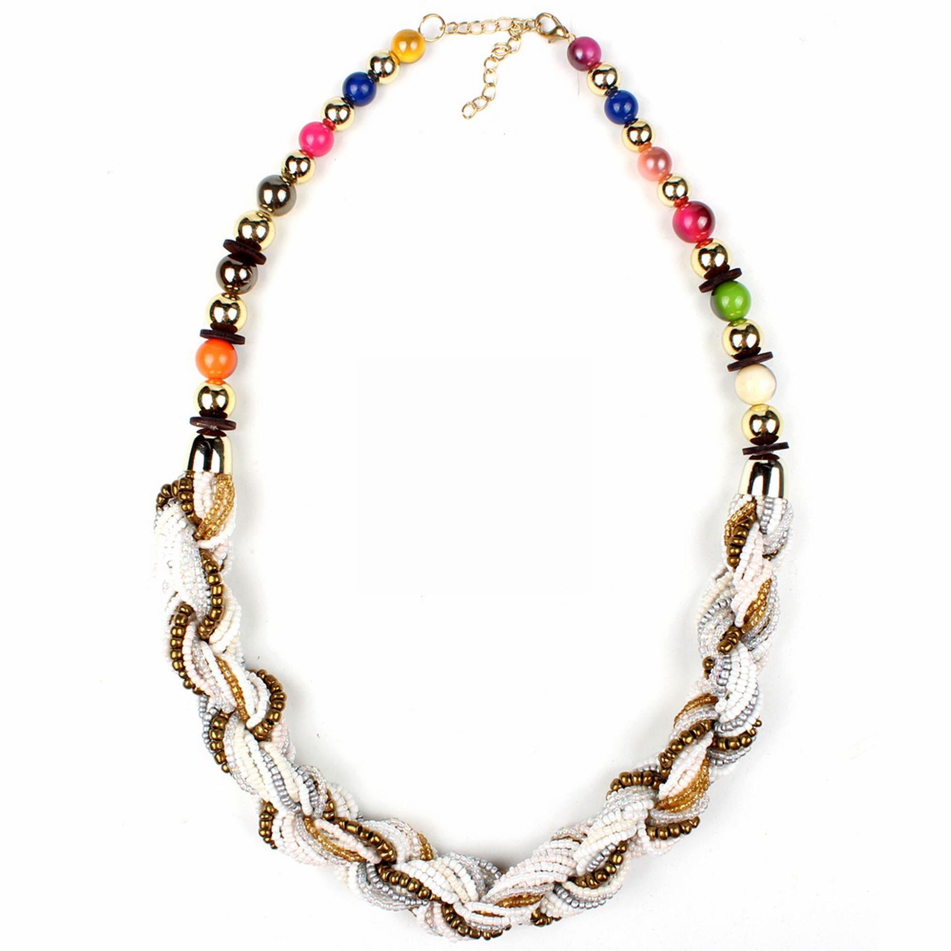 Bohemian Multicolor Beaded Necklace - Minihomy