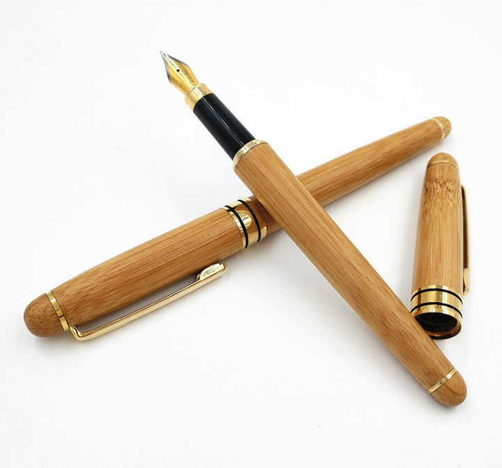 Bamboo Pen Bamboo Pen Pen Ball Pen Lettering Customer Gift Hard Pen Neutral Bamboo Pen - Minihomy