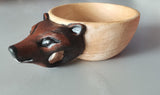 Hand Carved Cup Scandinavian Kuksa Wooden Mug Camping Gear - Minihomy