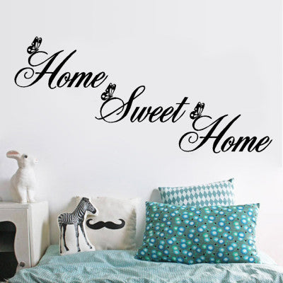 Home sweet home living room bedroom carved wall sticker - Minihomy