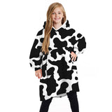 Children's Winter Home Blanket Double-sided Hoodie Pijamas - Minihomy