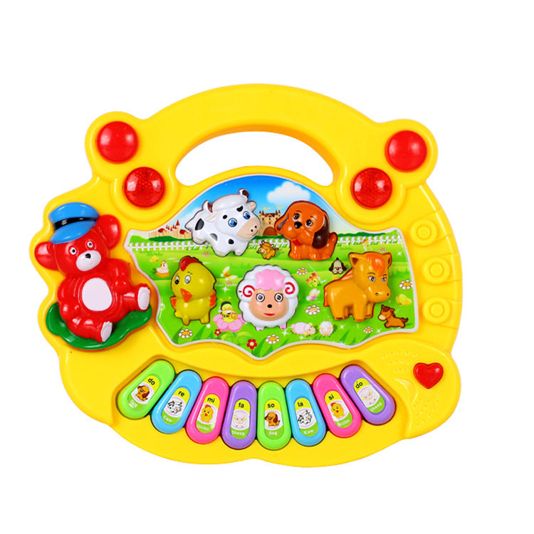 Educational Toys Farm Animal Keyboard Musical Instrument Child Baby Toys - Minihomy