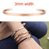 4MM C-shaped ladies bracelet with lettering - Minihomy