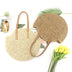 Round straw bag shoulder