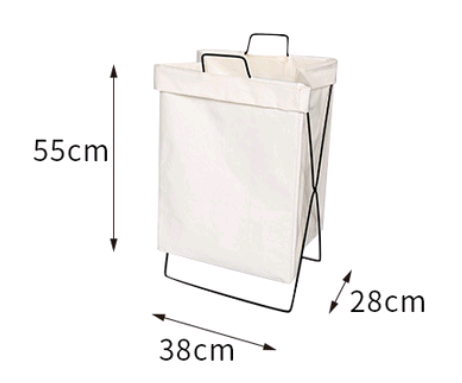 Foldable fabric hamper household bathroom clothes storage laundry large storage basket - Minihomy