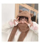 Bear Ears Scarf Hat - Minihomy