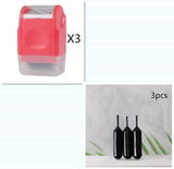 Mini Roller stamp self-Inking Stamp Messy Code Security Identity Theft Protection Seal - Minihomy