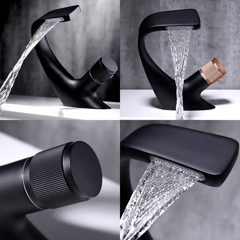 Waterfall single hole faucet