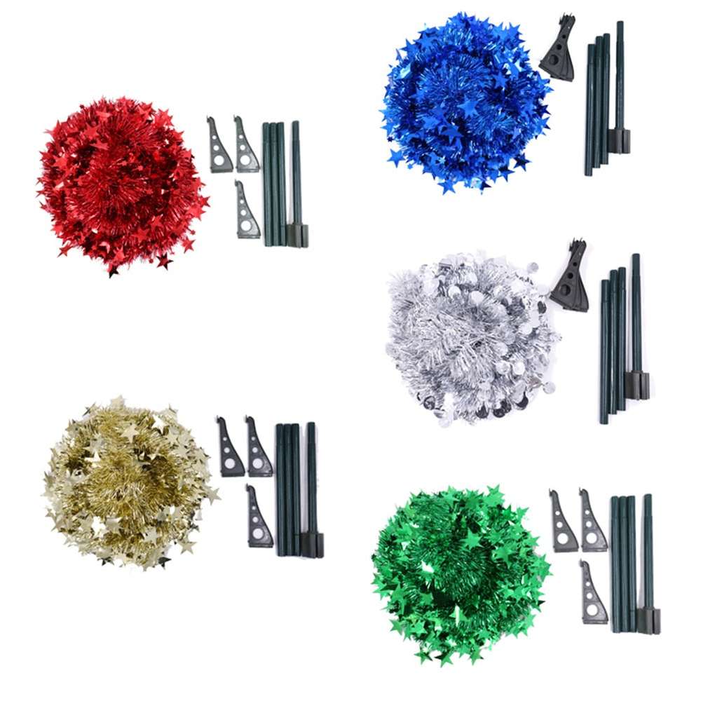 Artificial Tinsel Pop Up Christmas Tree with Stand Gorgeous Collapsible Artificial Christmas Tree for Christmas Decorations - Minihomy