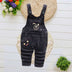 Infant Jeans Little Kids Cartoon Cute Suspenders Toldder Causal Trousers - Minihomy