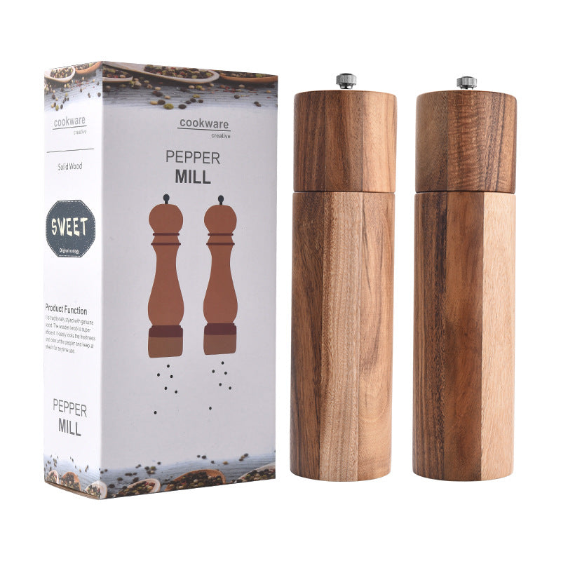 Cylindrical ceramic core manual pepper grinder - Minihomy