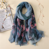 Antique Printed Elegant Scarf Ladies Fashion Elegant Sunscreen Scarf - Minihomy