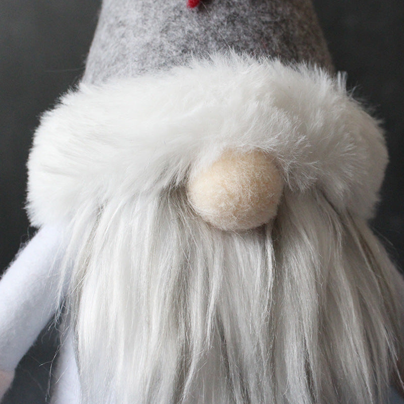 Creative Hooded Faceless Doll Holiday Dwarf Santa Claus Plush Decoration Ornaments - Minihomy