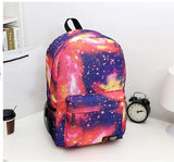 Galaxy Stars Universe Space School Book Shoulder bag printing backpack travel backpacks - Minihomy