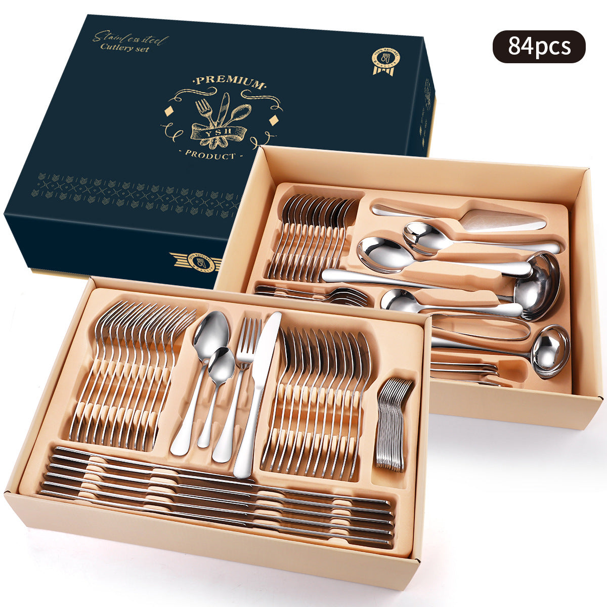 Stainless Steel Tableware Gift Box Set