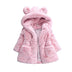 Baby girl coat wool sweater fur padded jacket - Minihomy