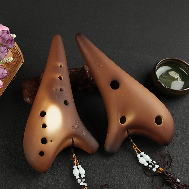 12 hole alto G tone professional unbaked ocarina - Minihomy