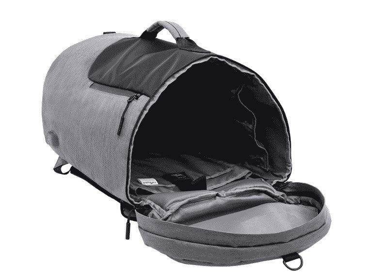 Large-capacity duffel bag men's gym bag waterproof folding cylinder bag - Minihomy