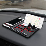 Car mobile phone bracket anti-skid pad car navigation device anti-mite pad instrument panel multi-function storage pad - Minihomy