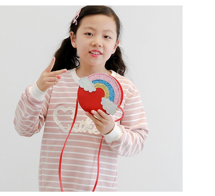 Kids Messenger Small Shoulder Bag: Carry the Rainbow Everywhere - Minihomy