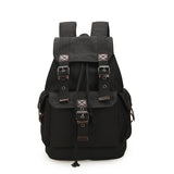 Men's Backpack Large Capacity Canvas Bucket Bag Casual Men's Bag Travel Bag Primary and Secondary School Bags - Minihomy