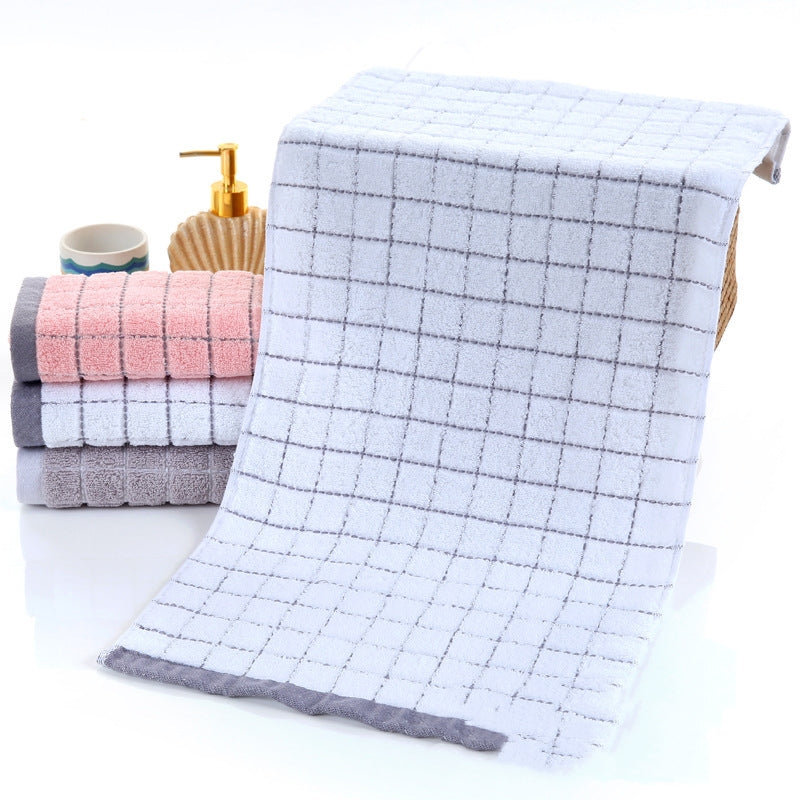 Jacquard checked towel - Minihomy