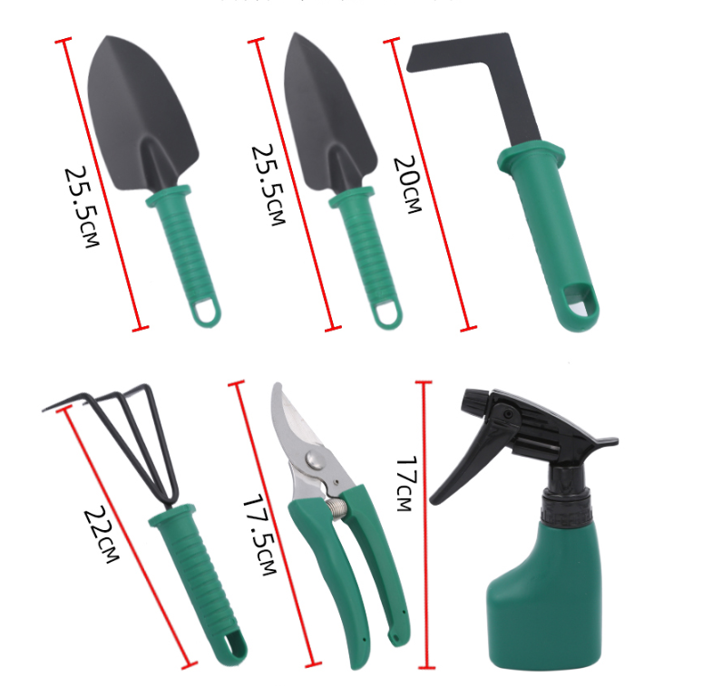 Ten-piece gardening tool set with Carrying Case Gardening Tools Kit