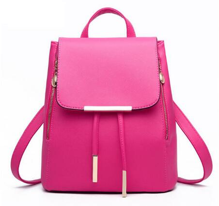 Women Backpack High Quality PU Leather Mochila Escolar School Bags For Teenagers Girls