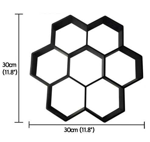 Ultralight diy garden paving mould hexagonal fancy mould - Minihomy