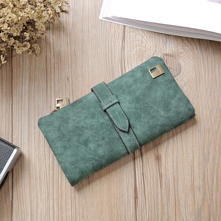 Leather Zipper Long Women Wallet - Minihomy