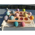 Wooden children's track ball smart educational toy