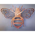 Creative bamboo and wood bee wall clock - Minihomy