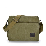 The retro trend of men's business-inclined shoulder canvas bag