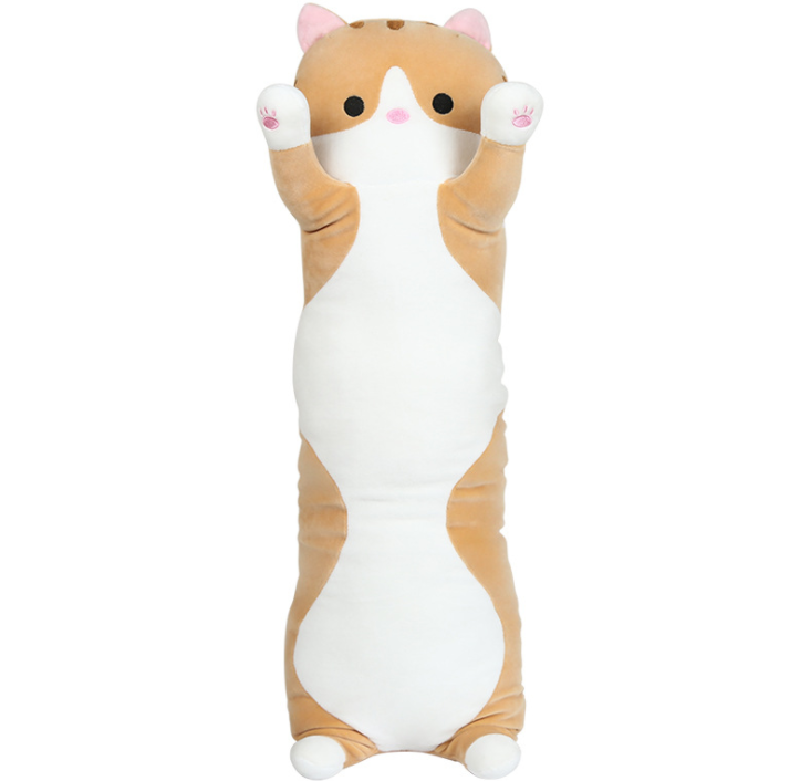 Plush Cat Doll Long Pillow - Minihomy