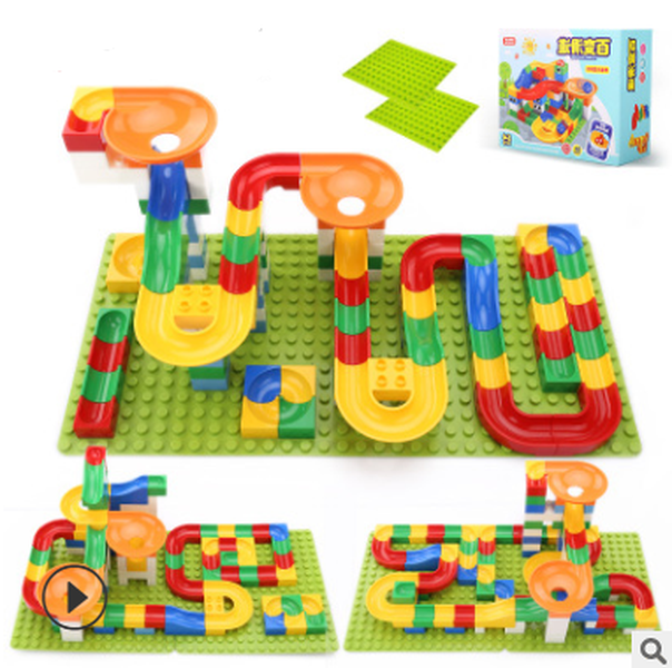 Children Large  Particles Assembled Slide Puzzle Blocks Toys 3-10 Years Old Boy Toy - Minihomy