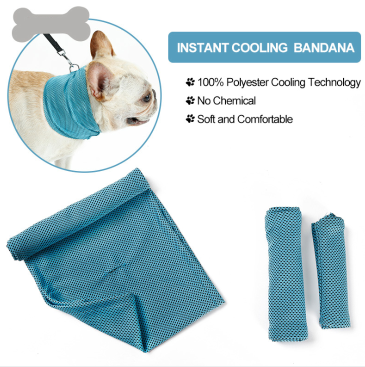 Pet Bandana Dog Scarf Summer Cooling Towel Wrap Dog Collar - Minihomy