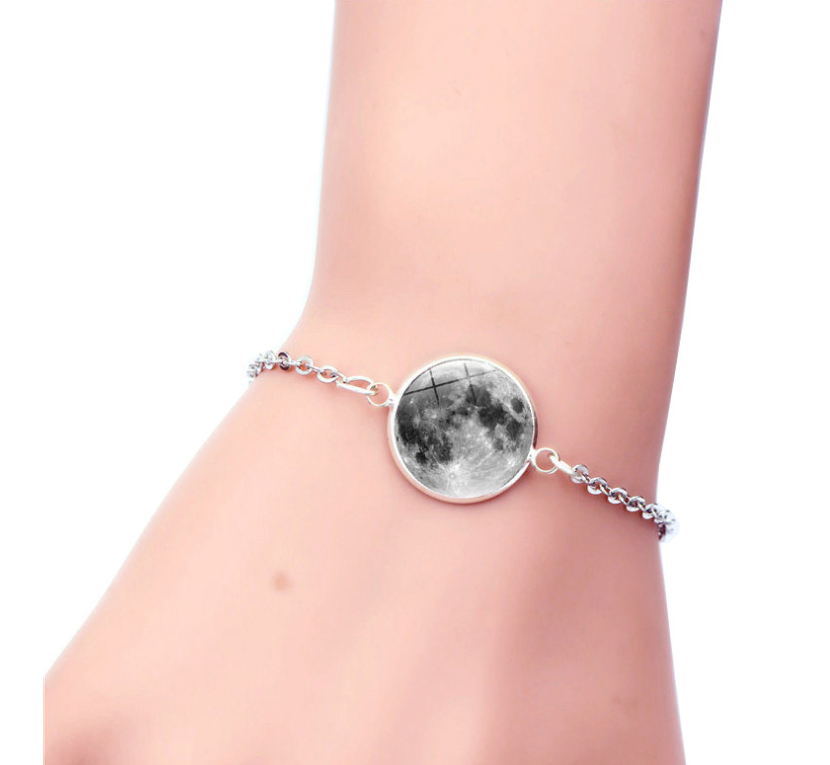 Luminous Star Series Planet Necklace Crystal Cabochon Bracelet - Minihomy