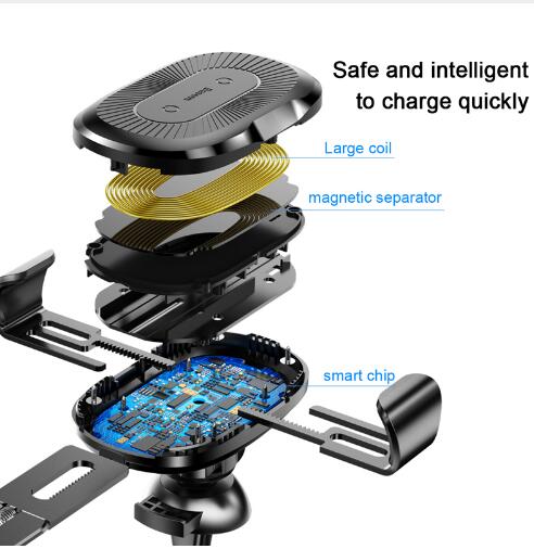 Gravity Bracket Wireless Charging Car Two-in-one Wireless Charging Bracket Charger - Minihomy