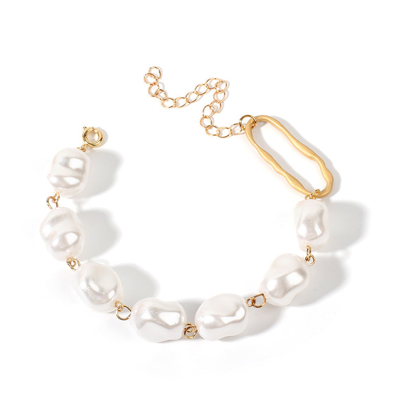 Baroque irregular pearl bracelet - Minihomy