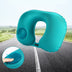 Portable U-Shape Inflatable Travel Pillow Car Head Rest Air Cushion For Travel Office Nap Head Rest Air Cushion Neck Pillow - Minihomy