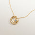 Golden Moon Moonstone Clavicle Necklace - Minihomy