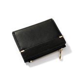 Multi card slot short zipper ladies wallet - Minihomy