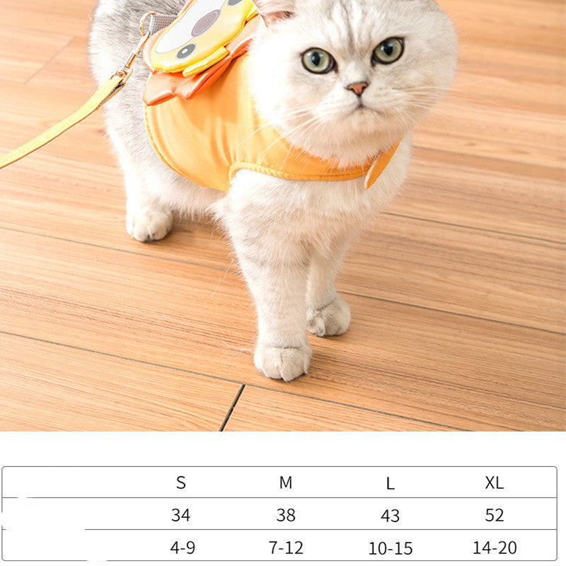 Nervous Cat Vest Traction Anti-Break Away Cat Walking Rope - Minihomy