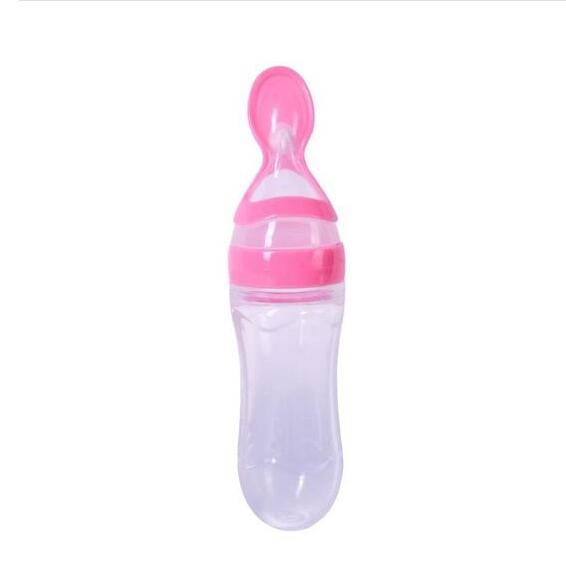 Silicone Training Rice Spoon Infant Cereal Food Supplement Safe Feeder - Minihomy