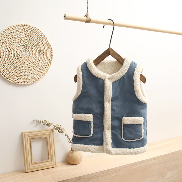 Autumn and Winter Children Lambs Waistcoats - Minihomy