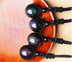 Natural Obsidian Rainbow Eye Transfer Good Luck Bead Pendant Necklace Polyester Rope Chain Necklace Jewelry For Women - Minihomy